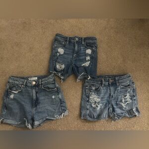 Distressed Denim Women Shorts